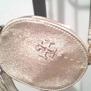 Tory Burch Gold Mini Crossbody Quiet Luxury Bag Tassel Mcgraw Round Leather